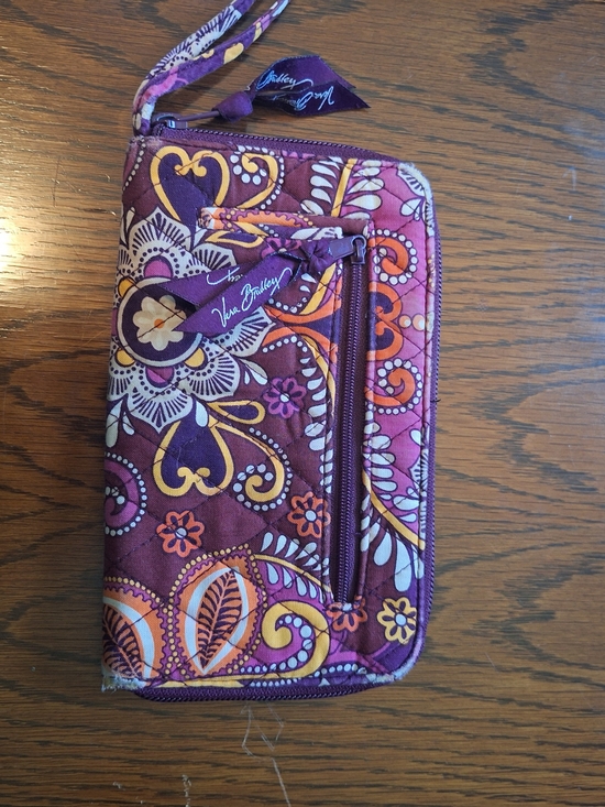 Vera Bradley Handbags - Vera Bradley Quilted Wristlet Wallet - Purple Floral